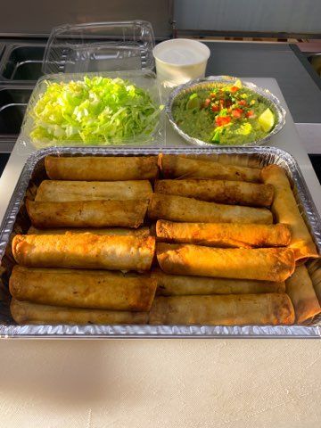 Party tray of Latin American food from So Sabroso