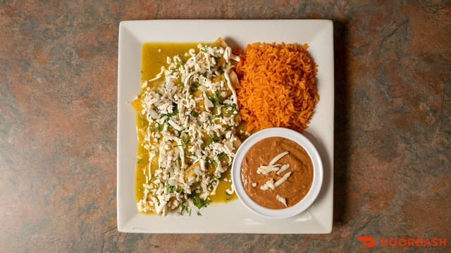 Enchiladas Verdes.