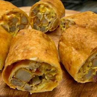 Breakfast chimichangas