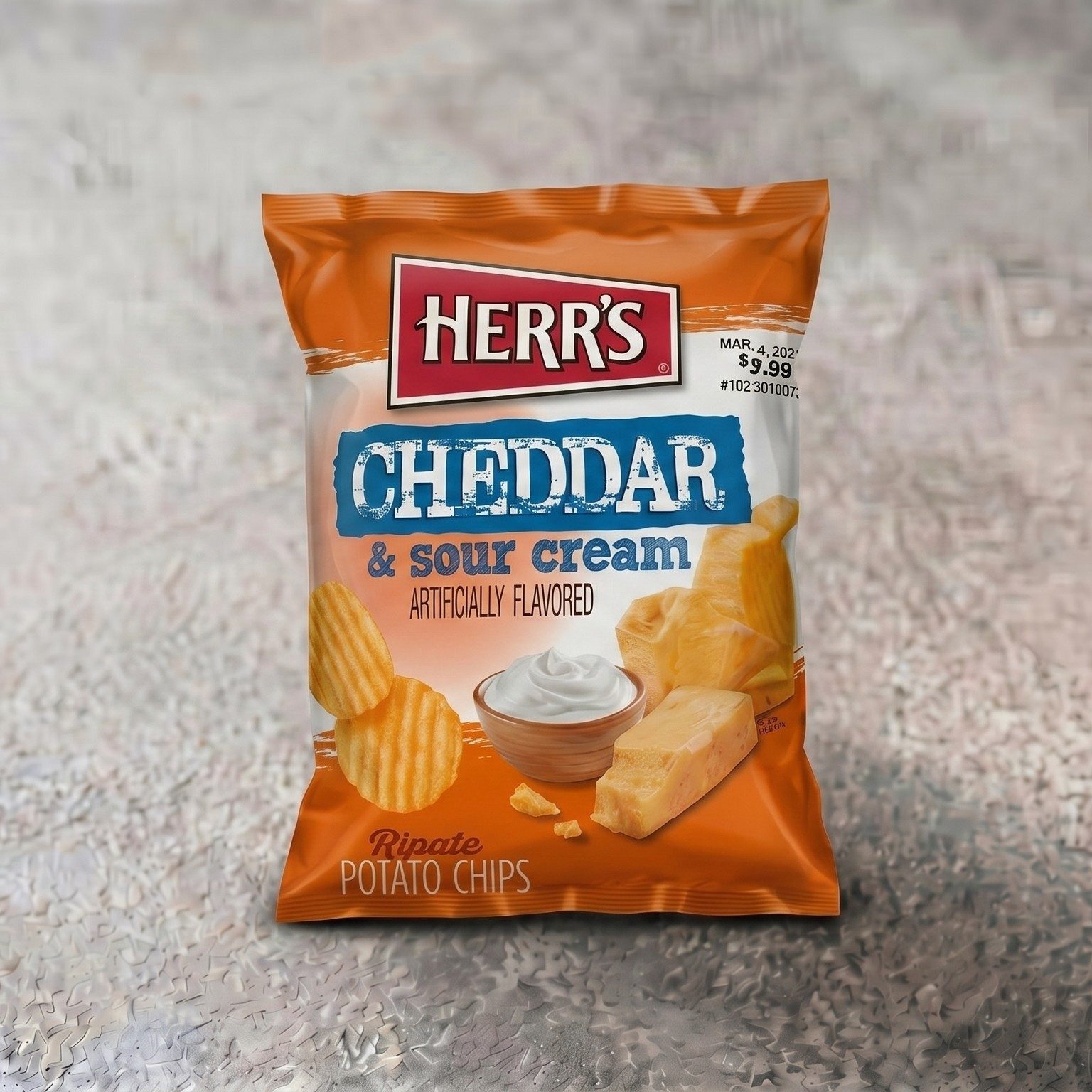 Cheddar and Sour Cream Chips.