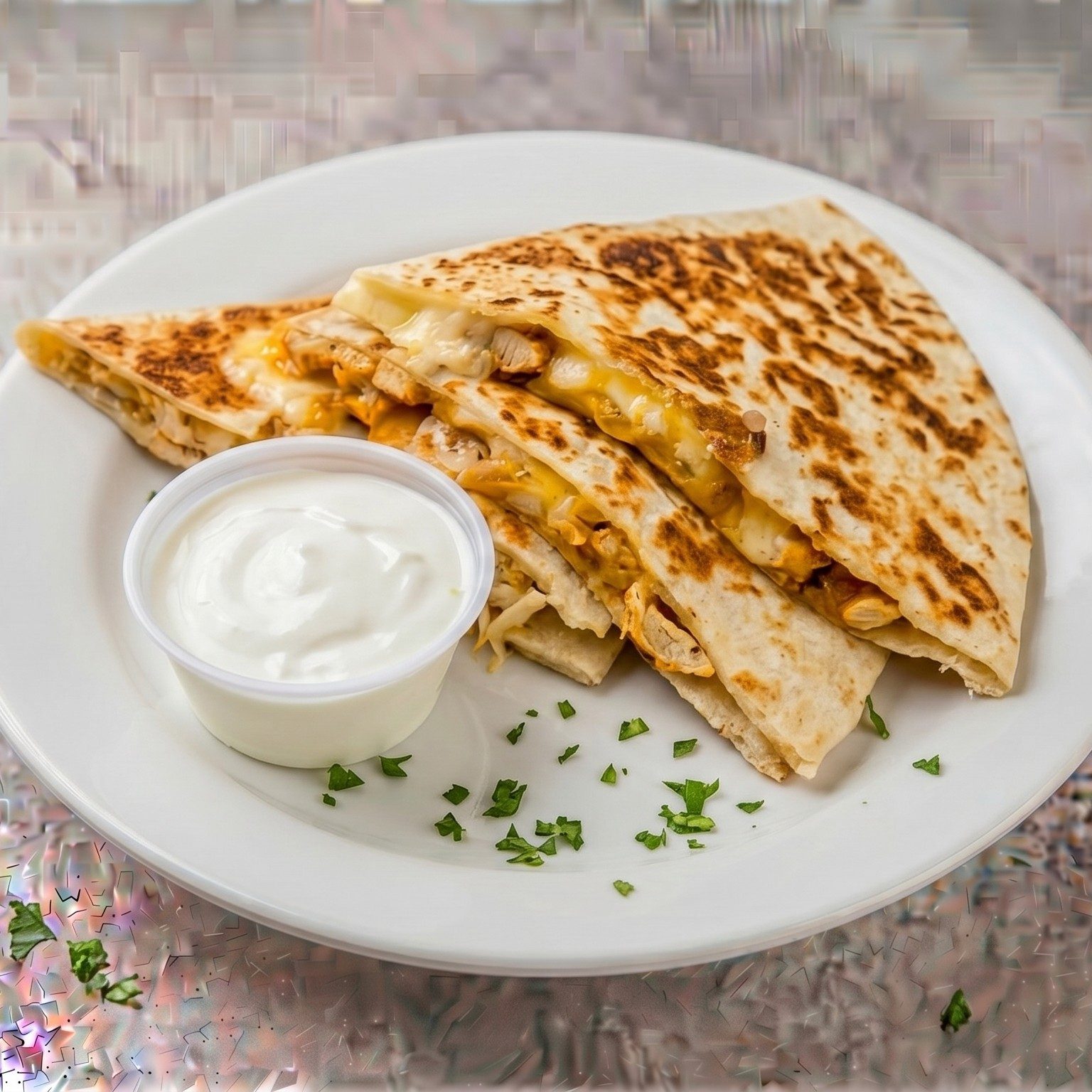 Chicken Quesadilla.