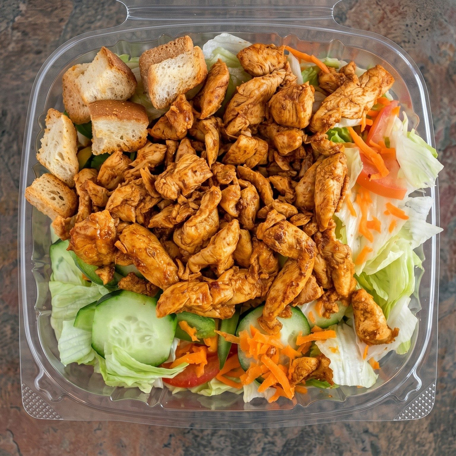 Buffalo Grilled Chicken Salad.