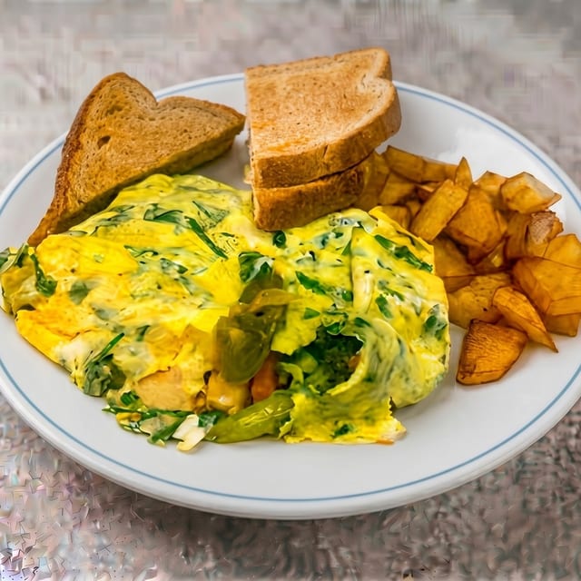 Veggie Omelette with Cheese.