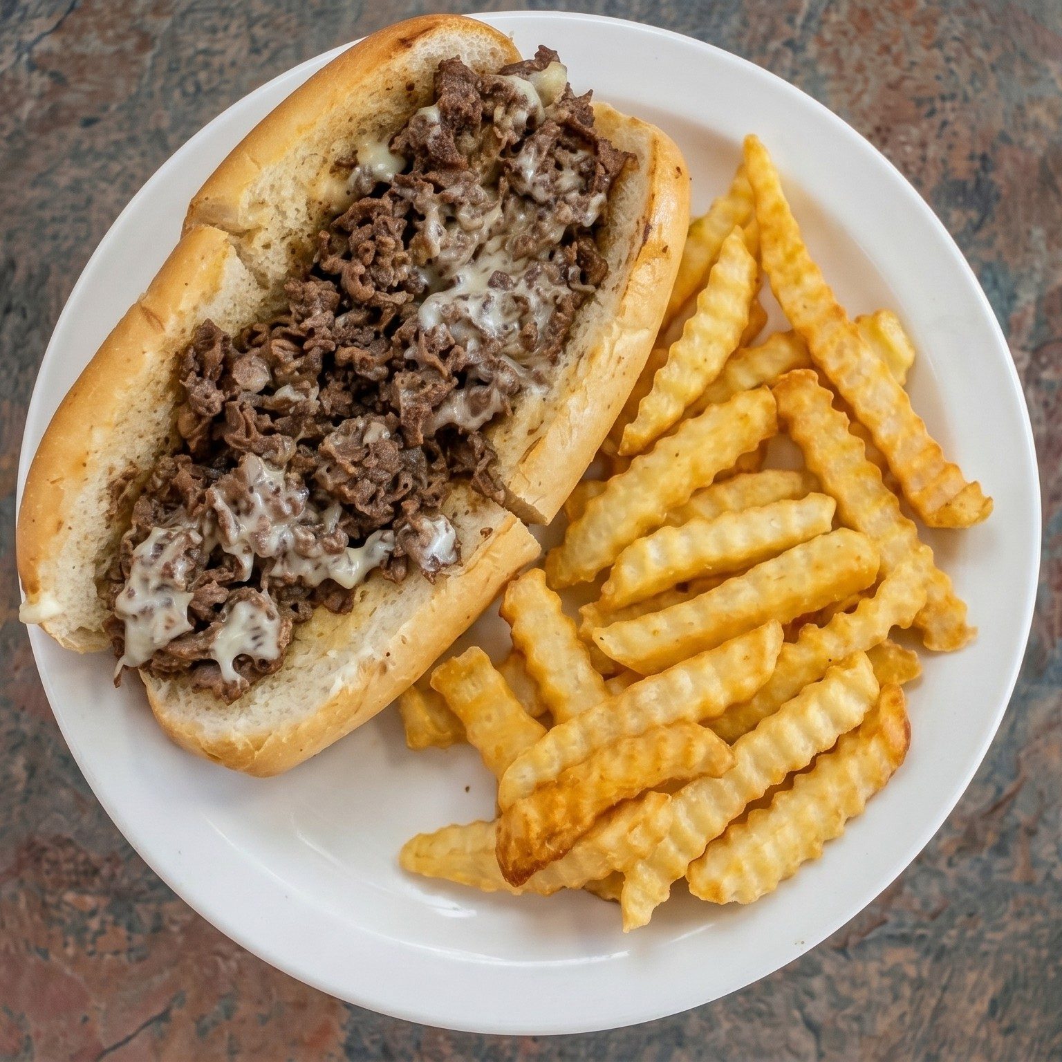 Cheesesteak with Fries.