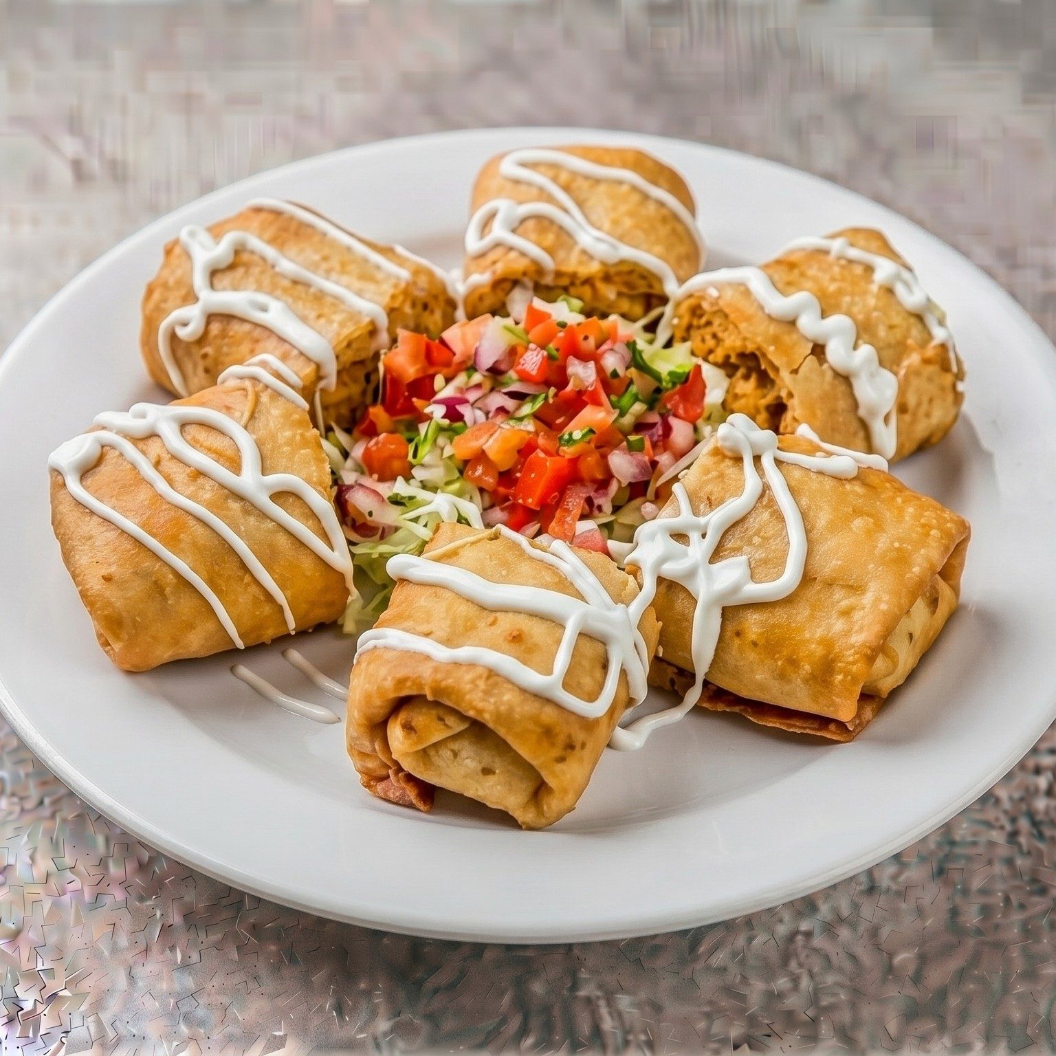 Ground Beef Chimichangas.