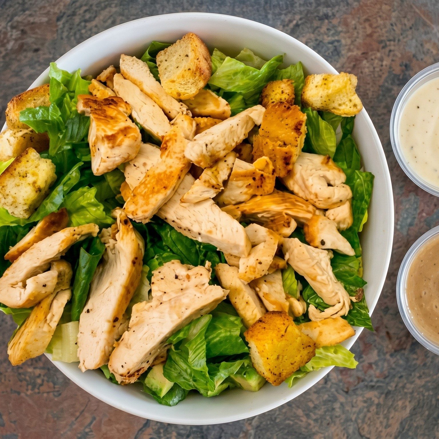 Grilled Chicken Caesar Salad.