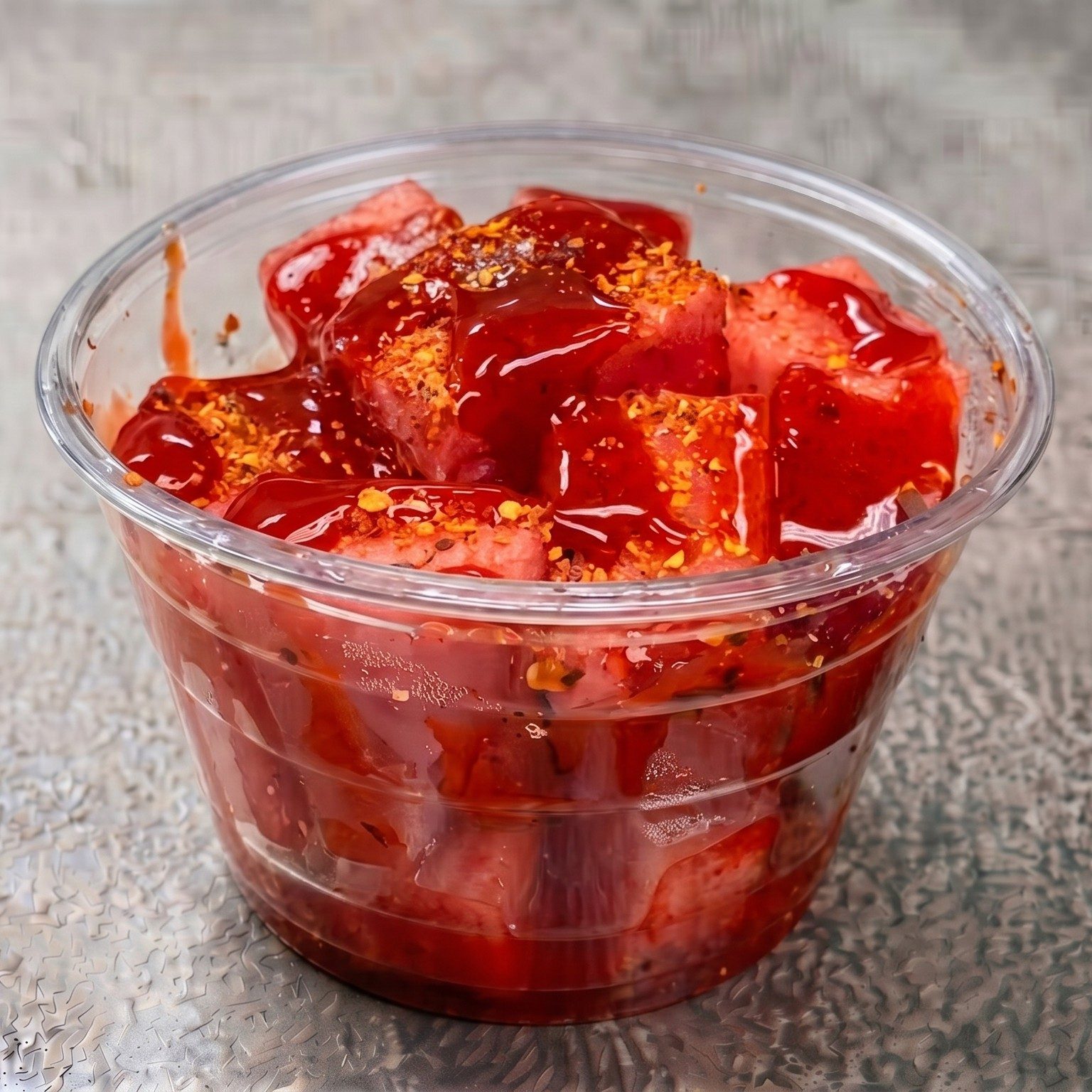 Sandia with Tajin and Chamoy.